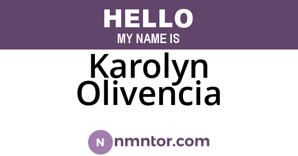 Karolyn Olivencia