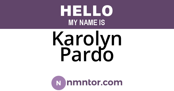 Karolyn Pardo