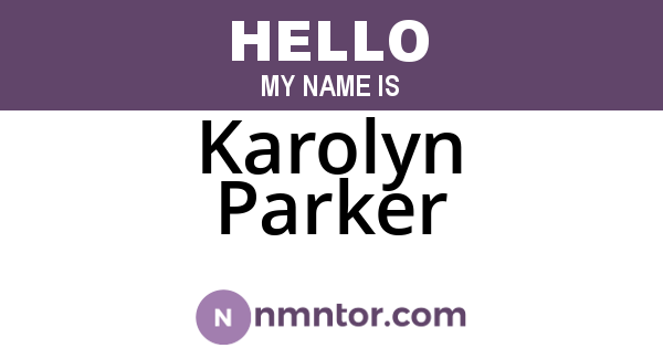 Karolyn Parker