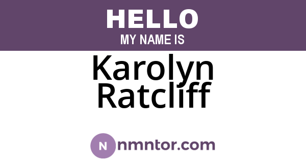 Karolyn Ratcliff