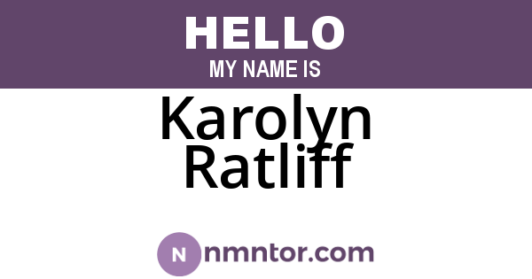 Karolyn Ratliff