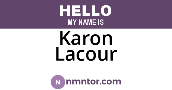 Karon Lacour