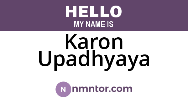 Karon Upadhyaya