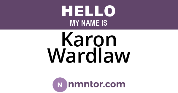 Karon Wardlaw