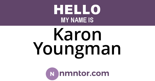 Karon Youngman