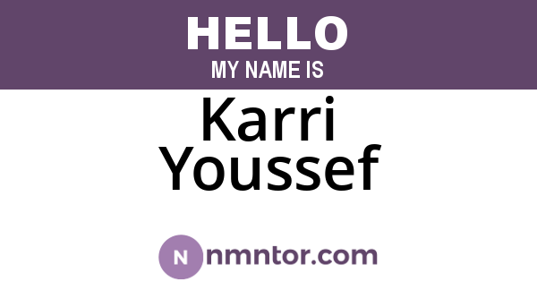 Karri Youssef