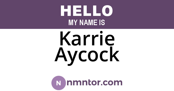 Karrie Aycock