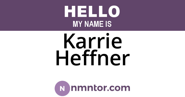 Karrie Heffner