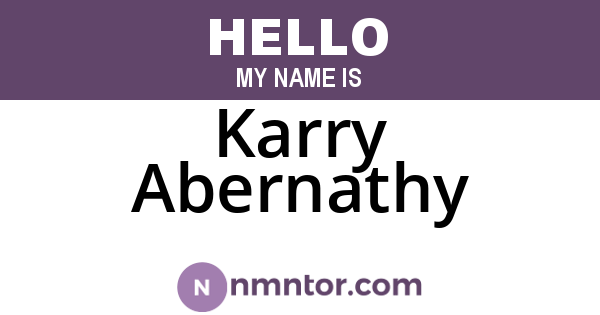 Karry Abernathy