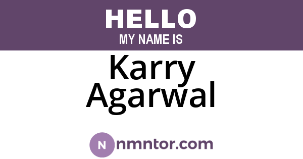 Karry Agarwal