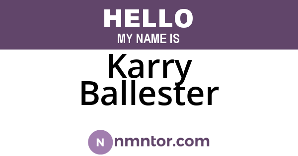 Karry Ballester