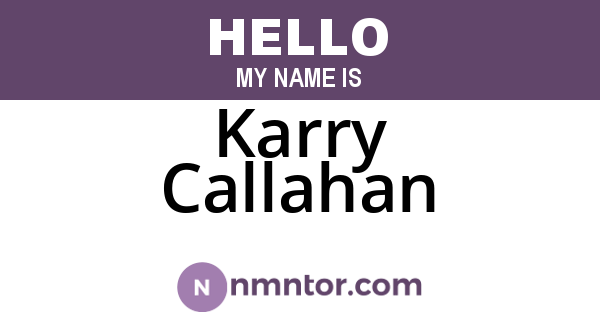 Karry Callahan