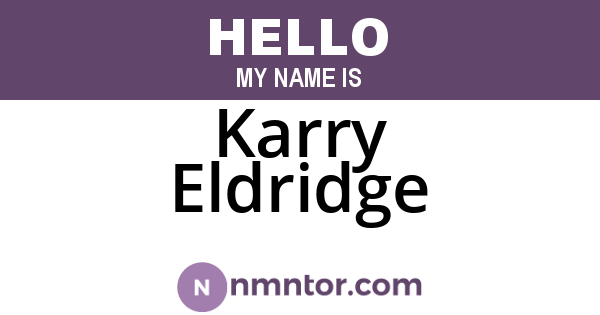 Karry Eldridge
