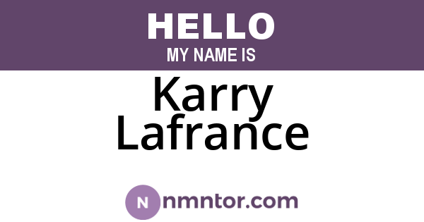 Karry Lafrance