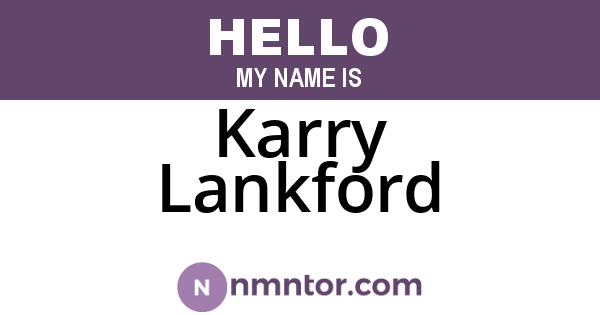 Karry Lankford