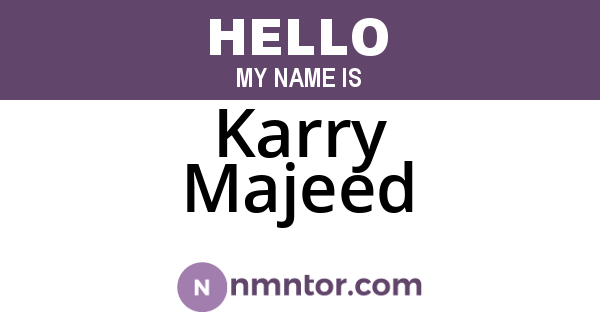 Karry Majeed