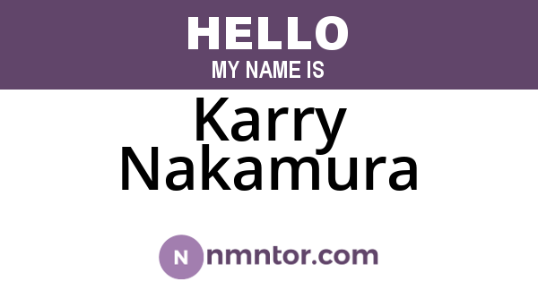 Karry Nakamura