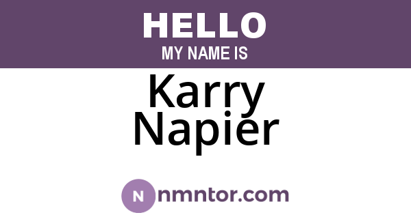 Karry Napier