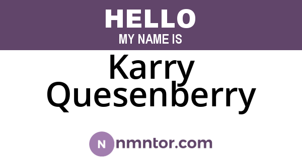 Karry Quesenberry