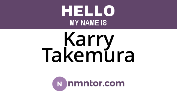 Karry Takemura