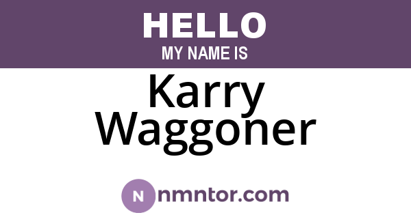 Karry Waggoner