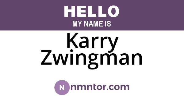 Karry Zwingman