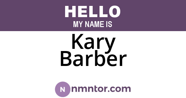 Kary Barber