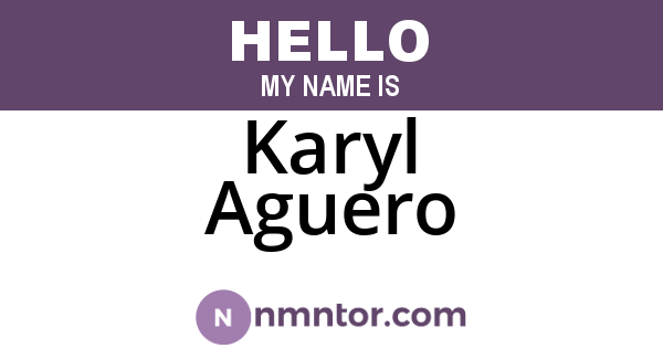 Karyl Aguero