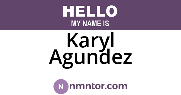 Karyl Agundez