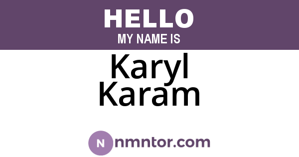 Karyl Karam