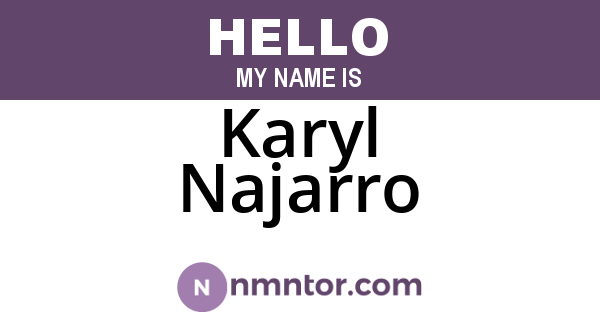 Karyl Najarro
