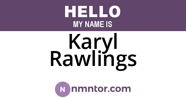 Karyl Rawlings