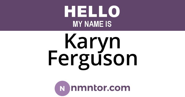 Karyn Ferguson