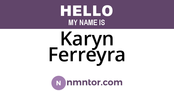 Karyn Ferreyra