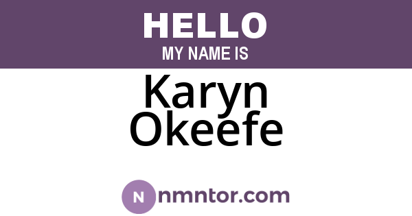 Karyn Okeefe