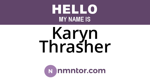 Karyn Thrasher