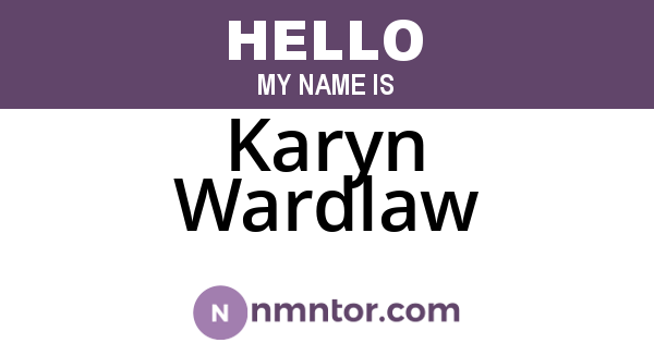Karyn Wardlaw