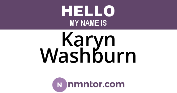 Karyn Washburn