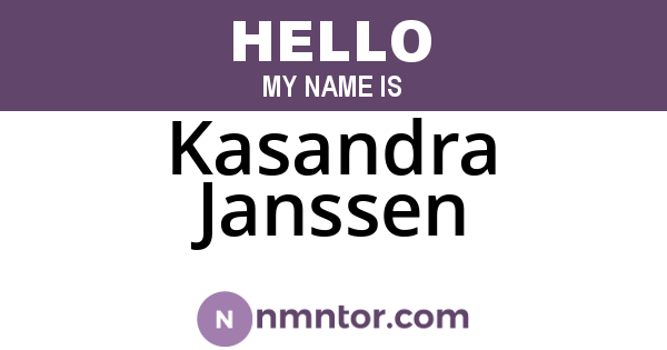 Kasandra Janssen