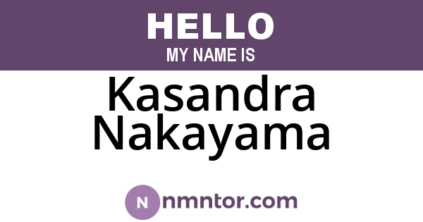 Kasandra Nakayama