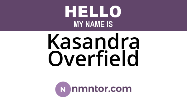 Kasandra Overfield