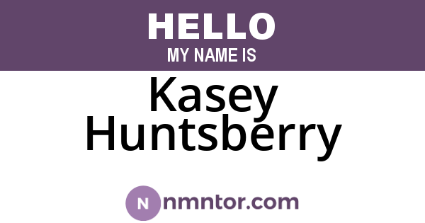 Kasey Huntsberry