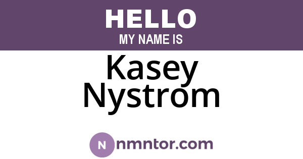 Kasey Nystrom