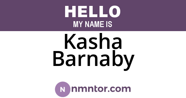 Kasha Barnaby