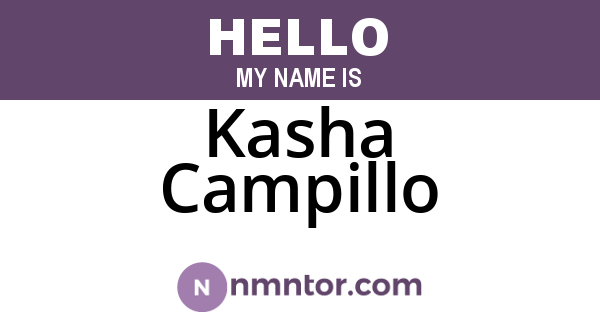 Kasha Campillo