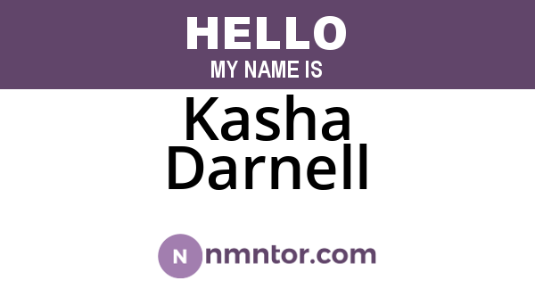 Kasha Darnell