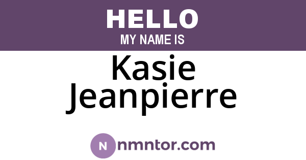 Kasie Jeanpierre