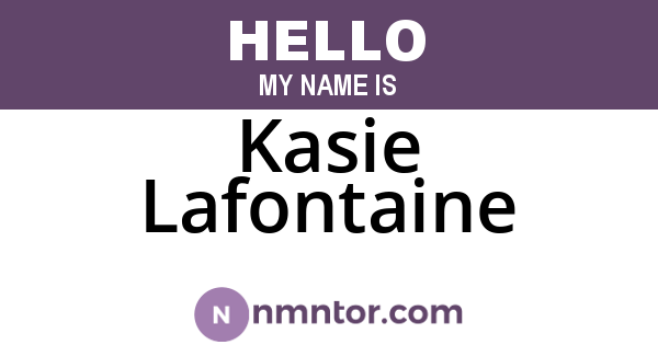 Kasie Lafontaine