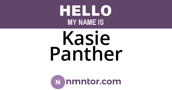 Kasie Panther