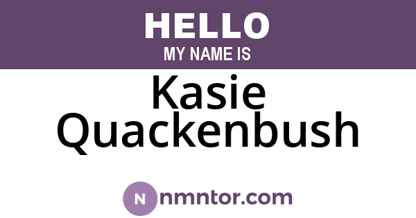 Kasie Quackenbush